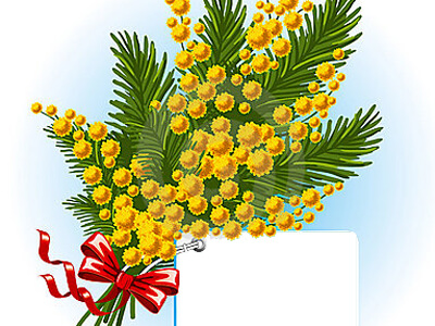 auguri-con-mazzo-di-mimose